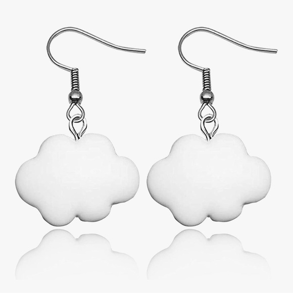 TIANBANGSHI Jewellery Jewelry - NWT Resin Cloud Dangle Earrings